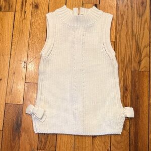 Janie and Jack Cream Knit Sweater Vest